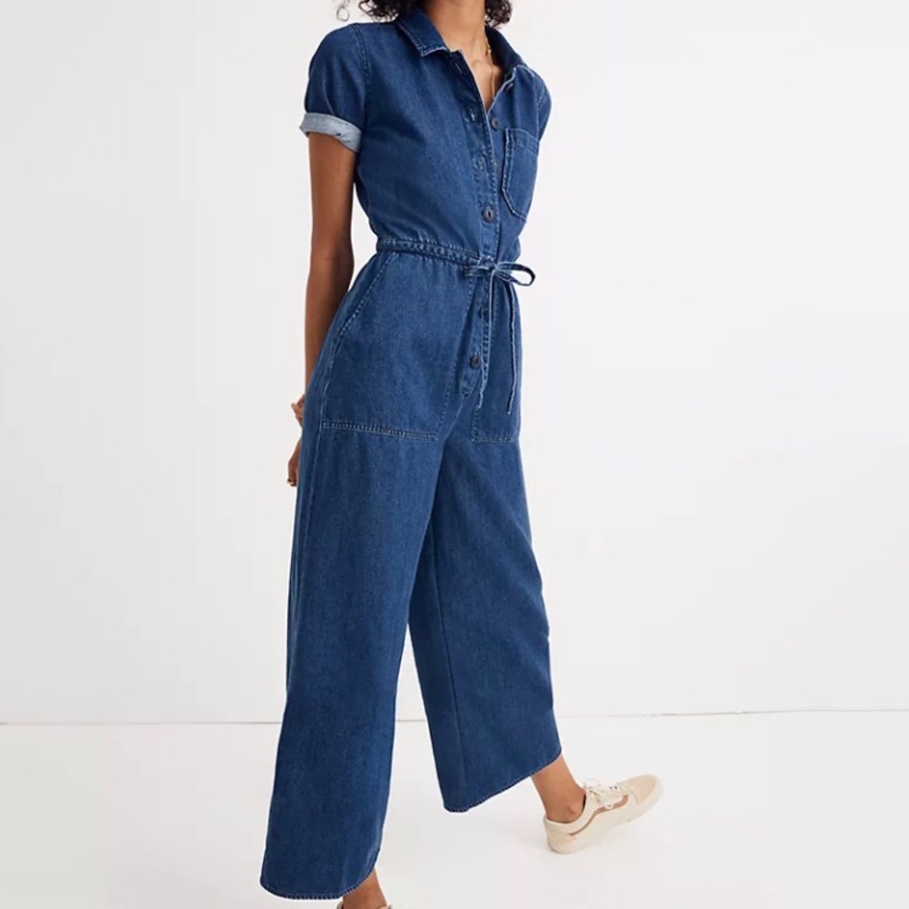 Madewell denim jumpsuit